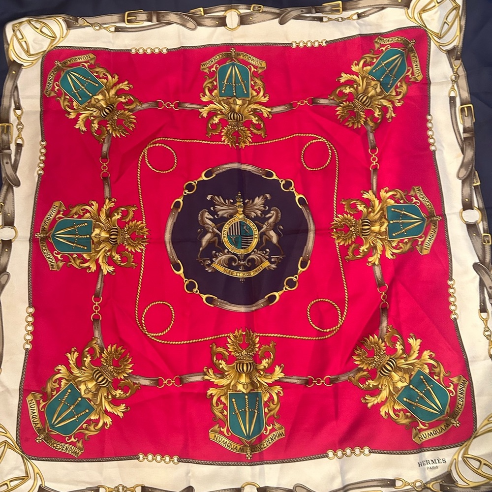 Hermes silk scarf